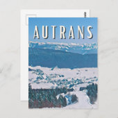 autrans Station de ski ポストカード (正面/裏面)
