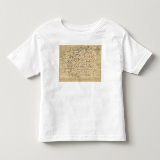 Autriche、Prusse、Confed Germanique、Pologne トドラーTシャツ (正面)