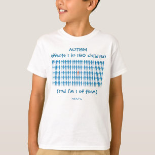 Autsimは150人の子供に付き1人に影響を与えます Tシャツ