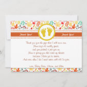 Autumの秋のベビーシャワーのサンキューカードのノート サンキューカード (正面)