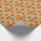 Autumはグラフィックに1つの包装紙を残します ラッピングペーパー (角)