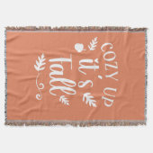 Autum, Fall Orange スローブランケット (正面)