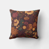 Autum Flower brown Season Decoration クッション (裏面)