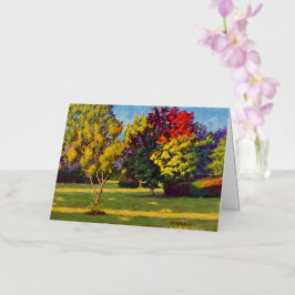 Autum Foil Greeting Cardの鮮やかな色 箔グリーティングカード