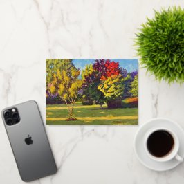 Autum Foil Greeting Cardの鮮やかな色 箔グリーティングカード