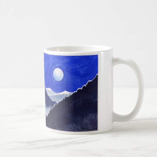 autumn湖の"ルナ"のコーヒー・マグ コーヒーマグカップ (右)