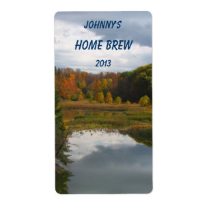 autumn湖ビールラベル ラベル