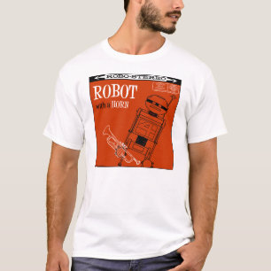 autumn湖"角"のTシャツが付いているロボット Tシャツ