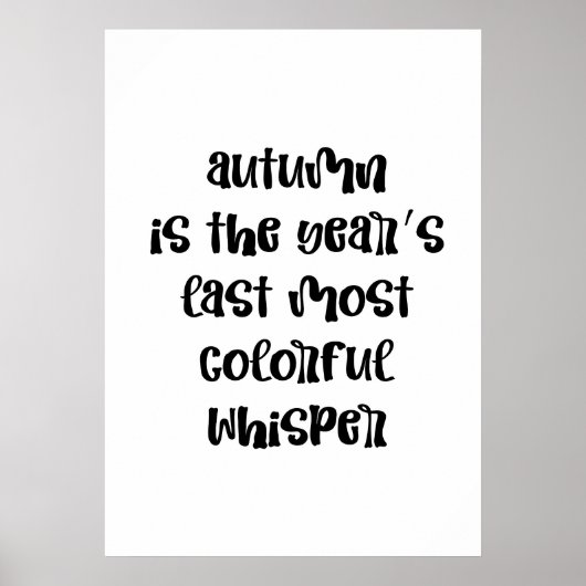 Autumn ポスター (正面)