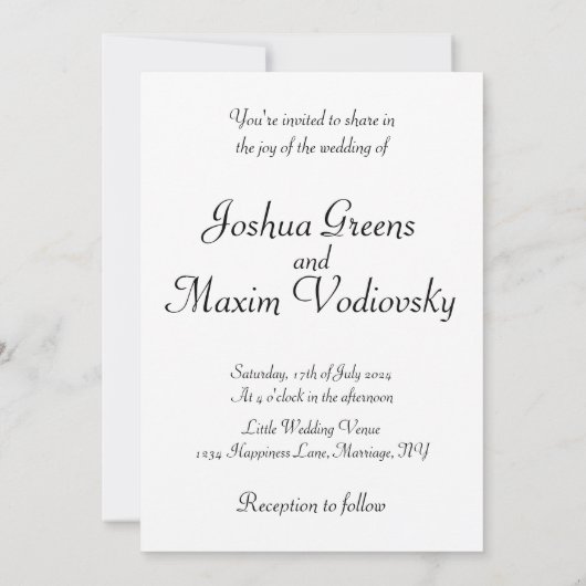 Autumn 結婚 Cats 招待状 (裏面)