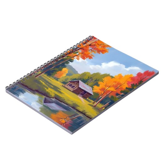 Autumn Abode Lakeside Cottage ノートブック (左側)
