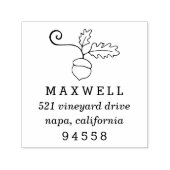 Autumn Acorn Return Address セルフインキングスタンプ (デザイン)