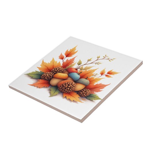 Autumn Acorns タイル (側面)