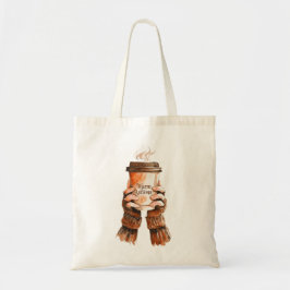 Autumn Aesthetic Design | 水彩コーヒー トートバッグ
