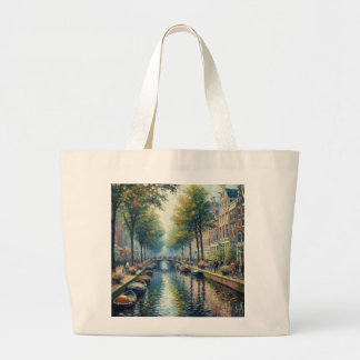 Autumn Afternoon at the Canal - Tote Bag ラージトートバッグ