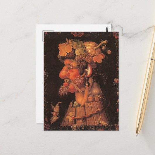 Autumn, Allegorical Painting, ポストカード (正面/裏面インサイチュ)