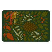 Autumn and Winter Holidays Season's Greetings マグネット (横)