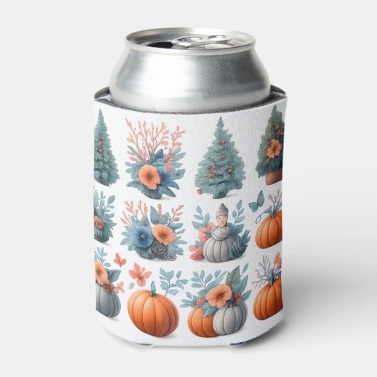 Autumn and Winter Seasonal Can Cooler 缶クーラー (缶正面)