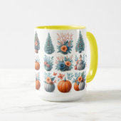 Autumn and Winter Seasonal Ceramic Mug マグカップ (正面右)