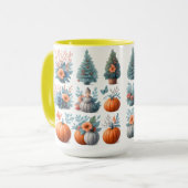 Autumn and Winter Seasonal Ceramic Mug マグカップ (正面左)
