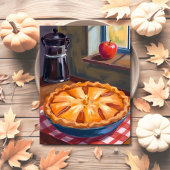 Autumn Apple Pie Watercolor シーズンポストカード