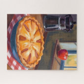 Autumn Apple Pie Watercolor ジグソーパズル (横)