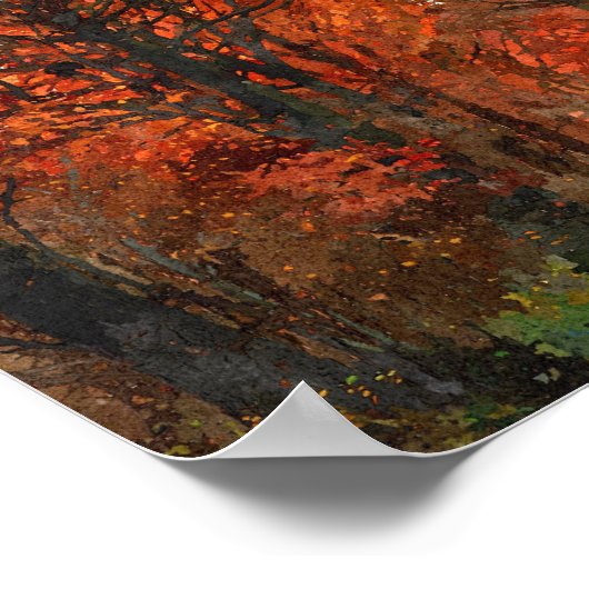 Autumn Arched Trees ポスター (角)