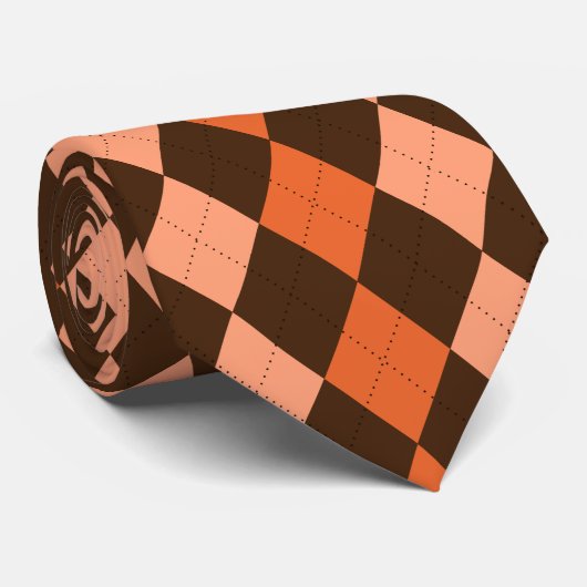 Autumn Argyle ネクタイ (ロール)