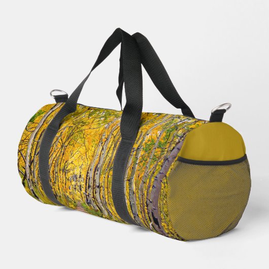 Autumn Aspen Forest–Kenosha to Breckenridge Trail ダッフルバッグ (右コーナー)