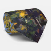 Autumn Aspens in Purple Green Gold ネクタイ (ロール)