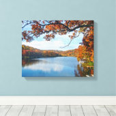 Autumn at Lake Killarney キャンバスプリント (インサイチュ (ウッドフロア))