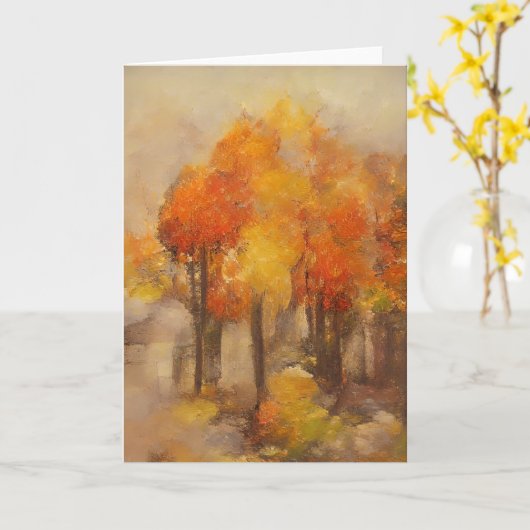 Autumn at My House カード (黄色い花)