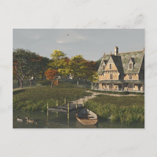 Autumn at the Lakeポストカード ポストカード (正面)