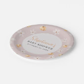  Autumn Baby Fall A Little Pumpkin Baby Shower  ペーパープレート (アングル)