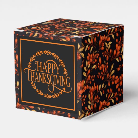 Autumn Berries Favor Gift Box フェイバーボックス (正面サイド)