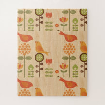 Autumn Bird Folk Art