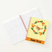 Autumn Bird Folk Art ノートブック (内部)