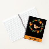 Autumn Bird Folk Art ノートブック (内部)
