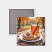 Autumn Blessings | シードルとドーナツ マグネット (正面/裏面)