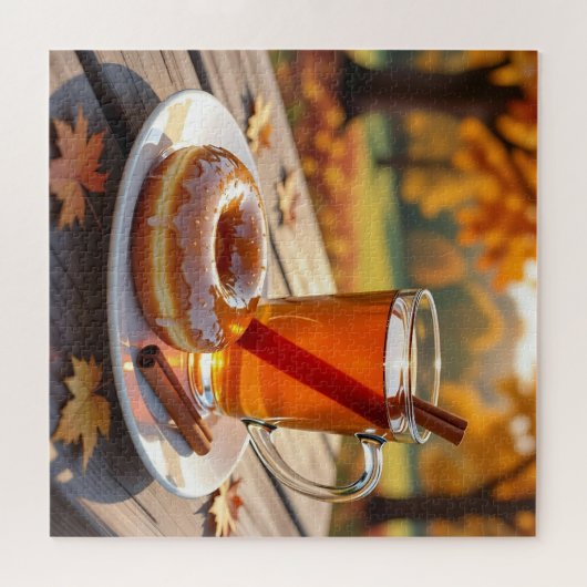 Autumn Blessings | Cider and Donut ジグソーパズル (横)