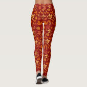 Autumn Bliss Colorful Fall leaves Leggings レギンス (裏面)