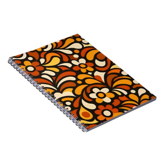 Autumn Bloom Pattern ノートブック (右側)