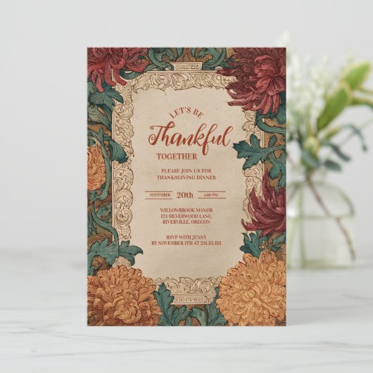 Autumn Bloom Thanksgiving Celebration 招待状 (スタンド正面)