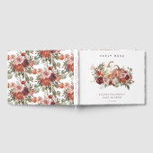 Autumn Blooms 'a little pumpkin' Baby Shower ゲストブック (全面)