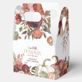 Autumn Blooms 'a little pumpkin' Baby Shower フェイバーボックス (オープン)