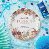 Autumn Blooms 'a little pumpkin' Baby Shower ペーパープレート (パーティー)