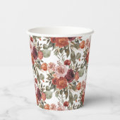 Autumn Blooms 'a little pumpkin' Baby Shower 紙コップ (裏面)