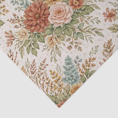 Autumn Blush Garden Floral Pattern 薄葉紙 (詳細)