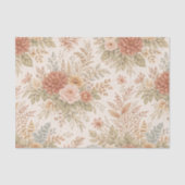 Autumn Blush Garden Floral Pattern 薄葉紙 (正面)