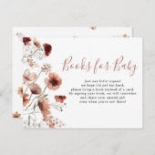 Autumn Boho Baby Books インビテーションポストカード (正面/裏面)